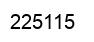 Number 225115 black image