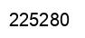 Number 225280 black image