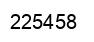 Number 225458 black image
