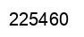 Number 225460 black image