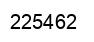 Number 225462 black image