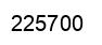 Número 225700 imagen negro