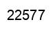 Número 22577 imagen negro