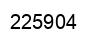 Number 225904 black image