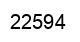 Número 22594 imagen negro
