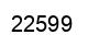 Number 22599 black image