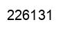 Number 226131 black image