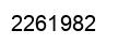 Number 2261982 black image