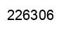 Number 226306 black image