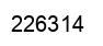 Number 226314 black image