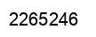 Number 2265246 black image
