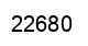 Número 22680 imagen negro