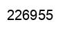 Number 226955 black image