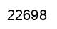 Número 22698 imagen negro