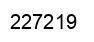 Number 227219 black image