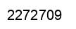 Number 2272709 black image