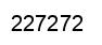 Number 227272 black image