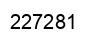 Number 227281 black image