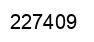 Number 227409 black image