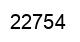 Number 22754 black image
