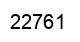 Number 22761 black image