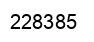 Number 228385 black image