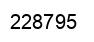 Number 228795 black image