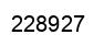 Number 228927 black image