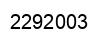 Number 2292003 black image