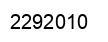 Number 2292010 black image