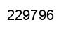 Number 229796 black image