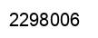 Number 2298006 black image