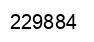 Number 229884 black image
