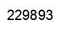 Number 229893 black image