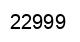 Número 22999 imagen negro