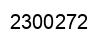 Número 2300272 imagen negro