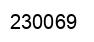 Number 230069 black image