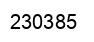 Number 230385 black image