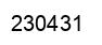 Number 230431 black image