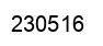 Number 230516 black image