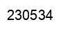 Number 230534 black image