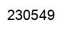 Number 230549 black image