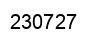 Number 230727 black image