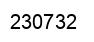 Number 230732 black image