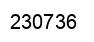 Number 230736 black image