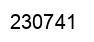Number 230741 black image