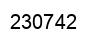 Number 230742 black image