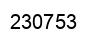 Number 230753 black image