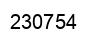 Number 230754 black image