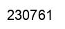 Number 230761 black image
